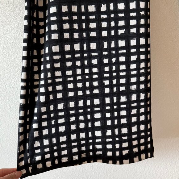 Zac & Rachel Checkered Pull On Elastic Waist Wide Leg‎ Pants Size M - Picture 4 of 8